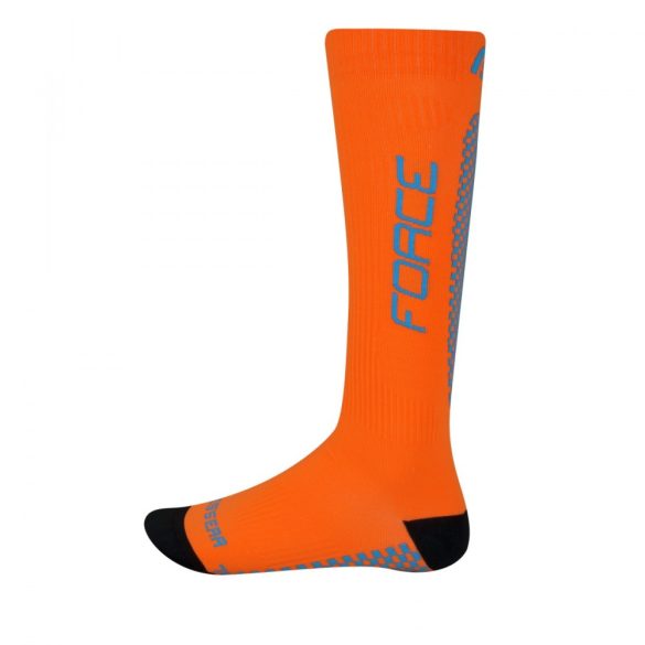 FORCE TESSERA kompressziós zokni narancssárga-kék