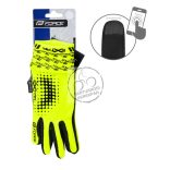 FORCE EXTRA kerékpáros kesztyű fluo