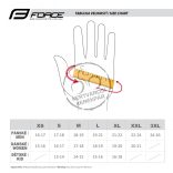 FORCE EXTRA kerékpáros kesztyű fluo