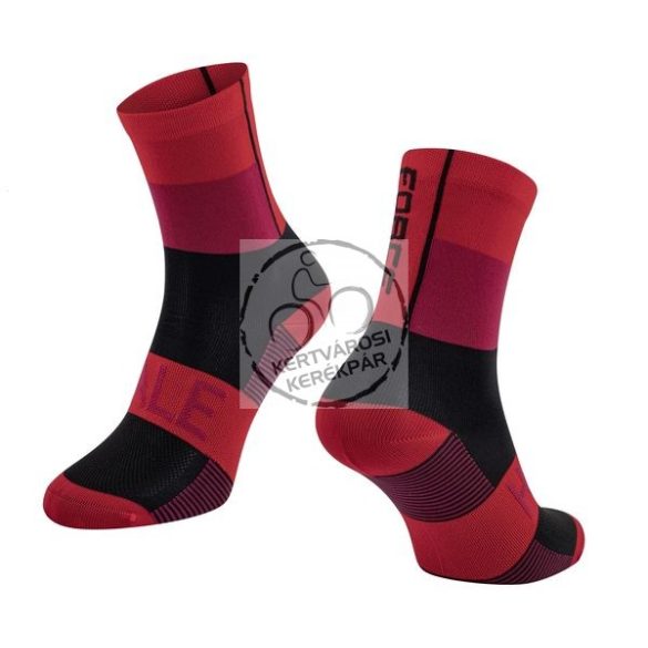 FORCE HALE sportzokni piros-fekete