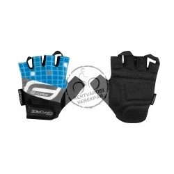 FORCE SQUARE kerékpáros kesztyű kék