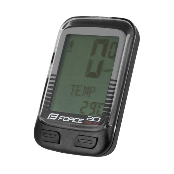 FORCE WLS20 kerékpár computer vezeték nélküli 20 funkciós