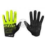 FORCE MTB SWIPE kerékpáros kesztyű fekete-fluo