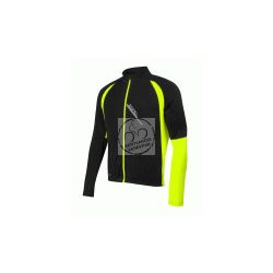 FORCE ZORO kerékpáros felső thermo fekete-fluo
