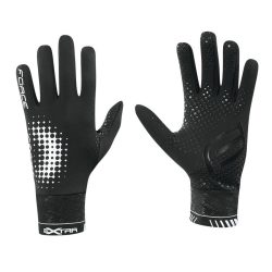FORCE EXTRA kerékpáros kesztyű fekete