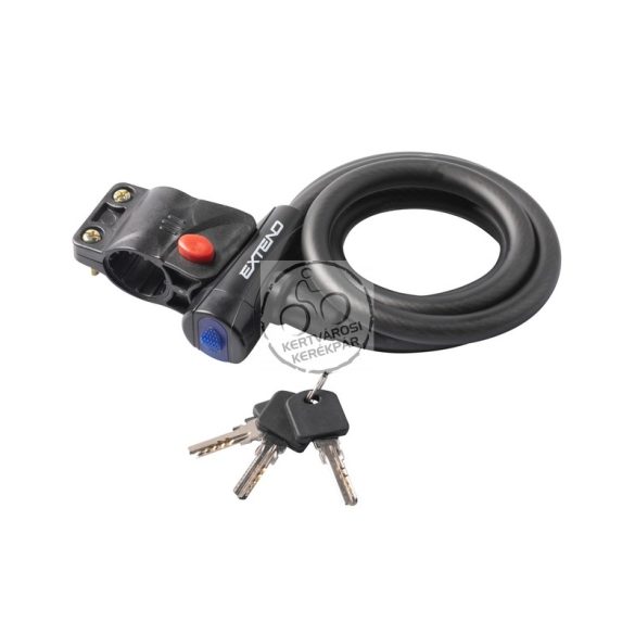 EXTEND CIRCON kerékpárzár 12x1200mm fekete
