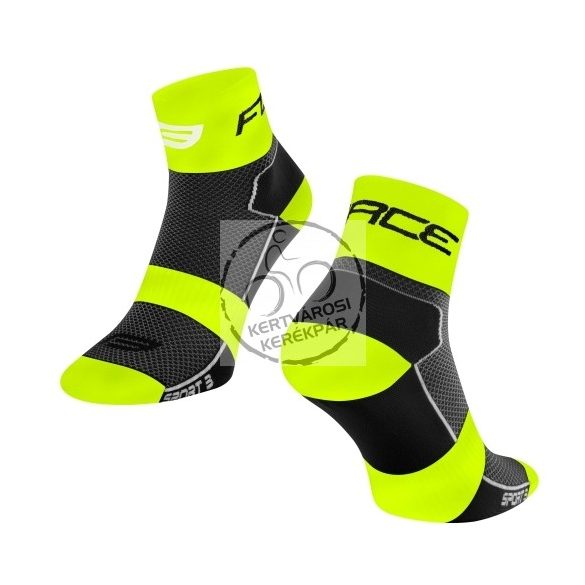FORCE SPORT 3 sportzokni fluo-fekete