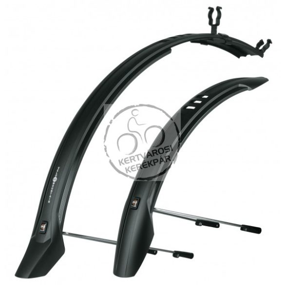 SKS-Germany Velo 65 29" sárvédőszett pálcával fekete + bilincs 40-43mm