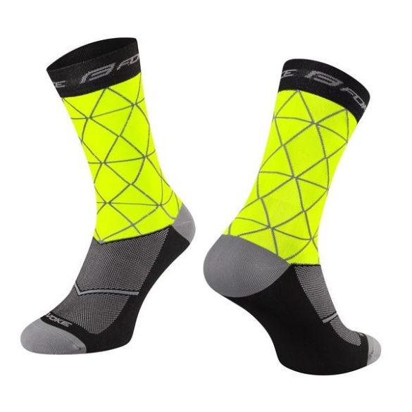 FORCE EVOKE sportzokni fluo-fekete