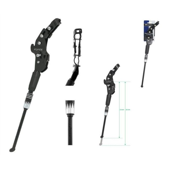 FORCE MANT kitámasztó hátsó villára 24"-29", fekete 