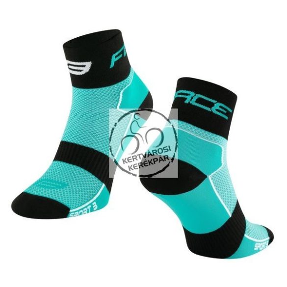 FORCE SPORT 3 sportzokni türkíz-fekete