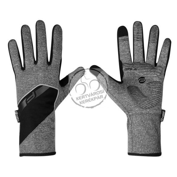 FORCE GALE softshell kesztyű szürke