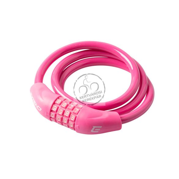 EXTEND NUMERIC 4, 10*1000mm  kerékpár zár pink                     