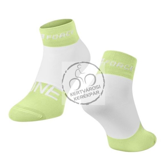 FORCE ONE sportzokni zöld-fehér