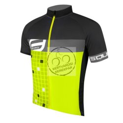 FORCE SQUARE kerékpáros mez fluo-szürke S