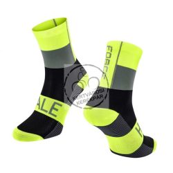 FORCE HALE sportzokni fluo-fekete-szürke